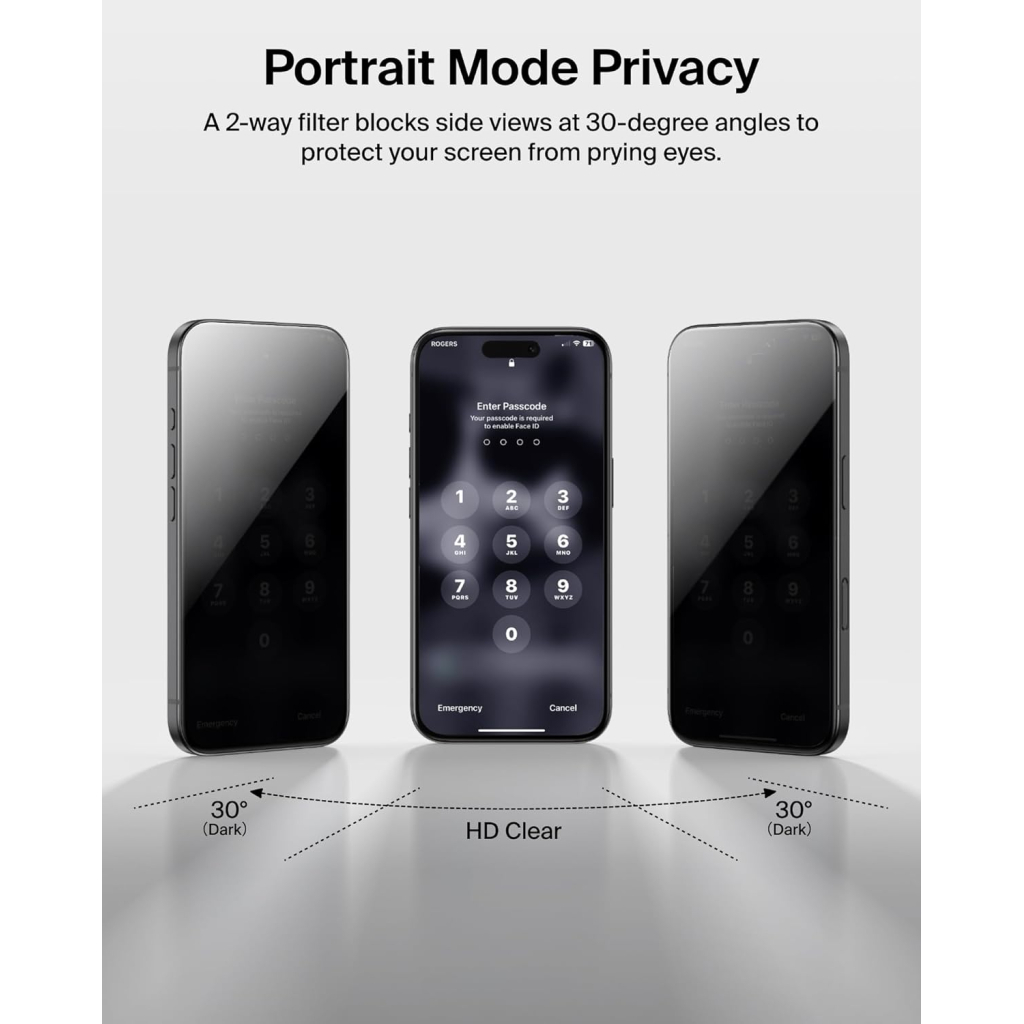 Скло захисне Belkin iPhone 17 Pro Privacy TemperedGlass (OVA213HQ) - зображення 4
