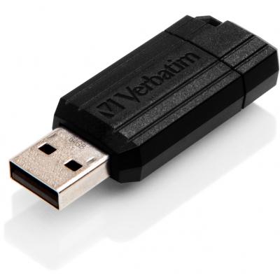 USB флеш накопичувач Verbatim 64GB Store 'n' Go PinStripe Black USB 2.0 (49065) - зображення 4