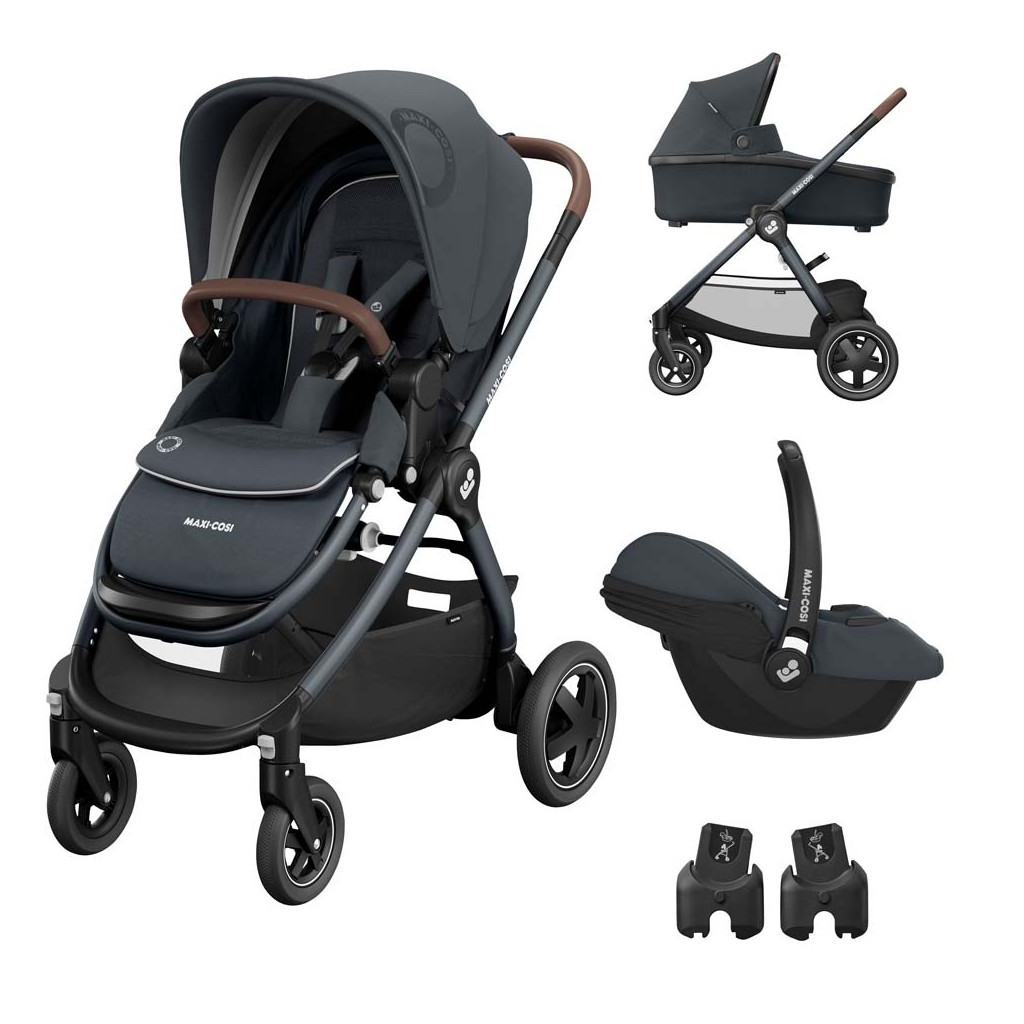 Коляска Maxi-Cosi 3 в 1 Adorra2 Essential Graphite (1932750300) - зображення 1