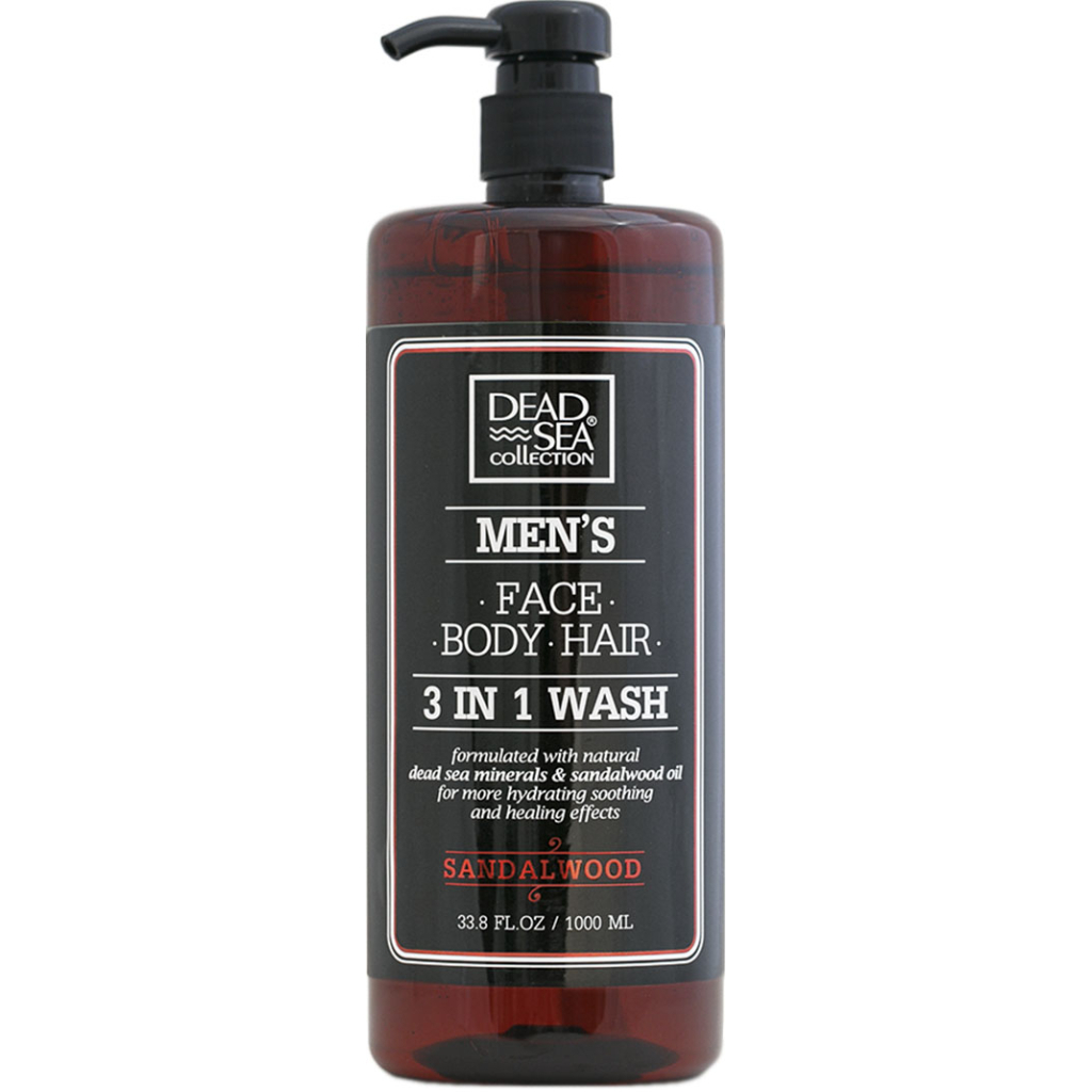 Гель для душу Dead Sea Collection Sandalwood чоловічий 3 в 1 для тіла, волосся й обличчя 1000 мл (7290102256952) - зображення 1