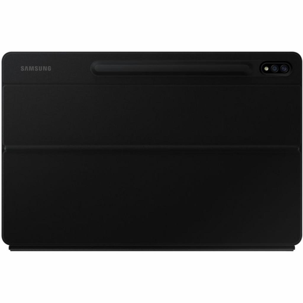 Чохол до планшета Samsung Book Cover Keyboard for Galaxy Tab S7+ (T970) Black (EF-DT970BBRGRU) - зображення 2