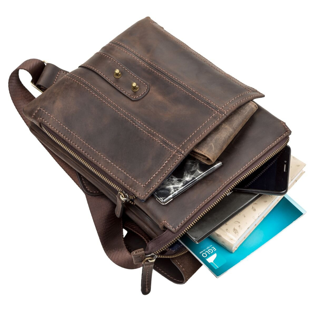 Сумка Shvigel Шкіряна Коричнева (11104) - зображення 5