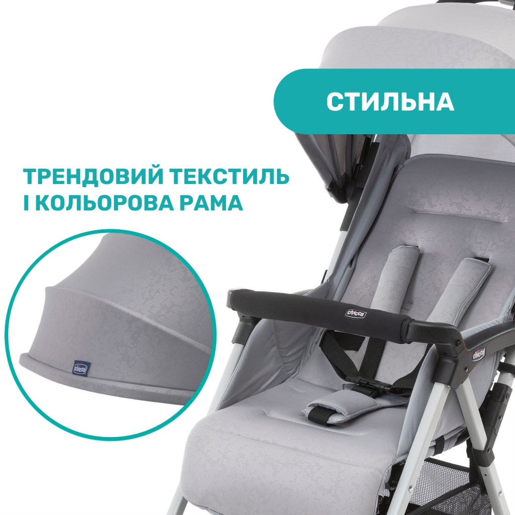 Коляска Chicco Ohlala 3 Stroller Сіра (79733.72) - зображення 4