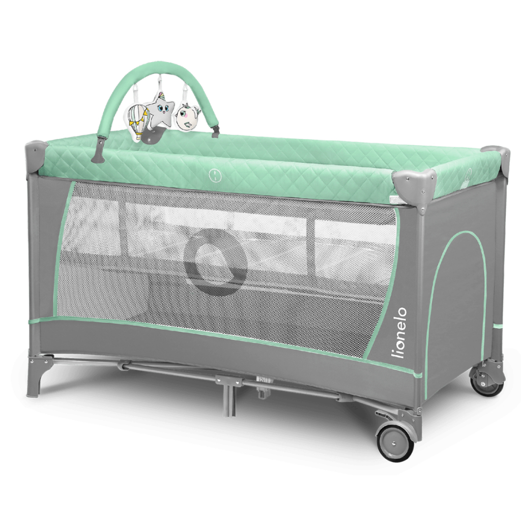 Дитячий манеж Lionelo Flower Turquoise (LO-FLOWER TURQUOISE) - зображення 3