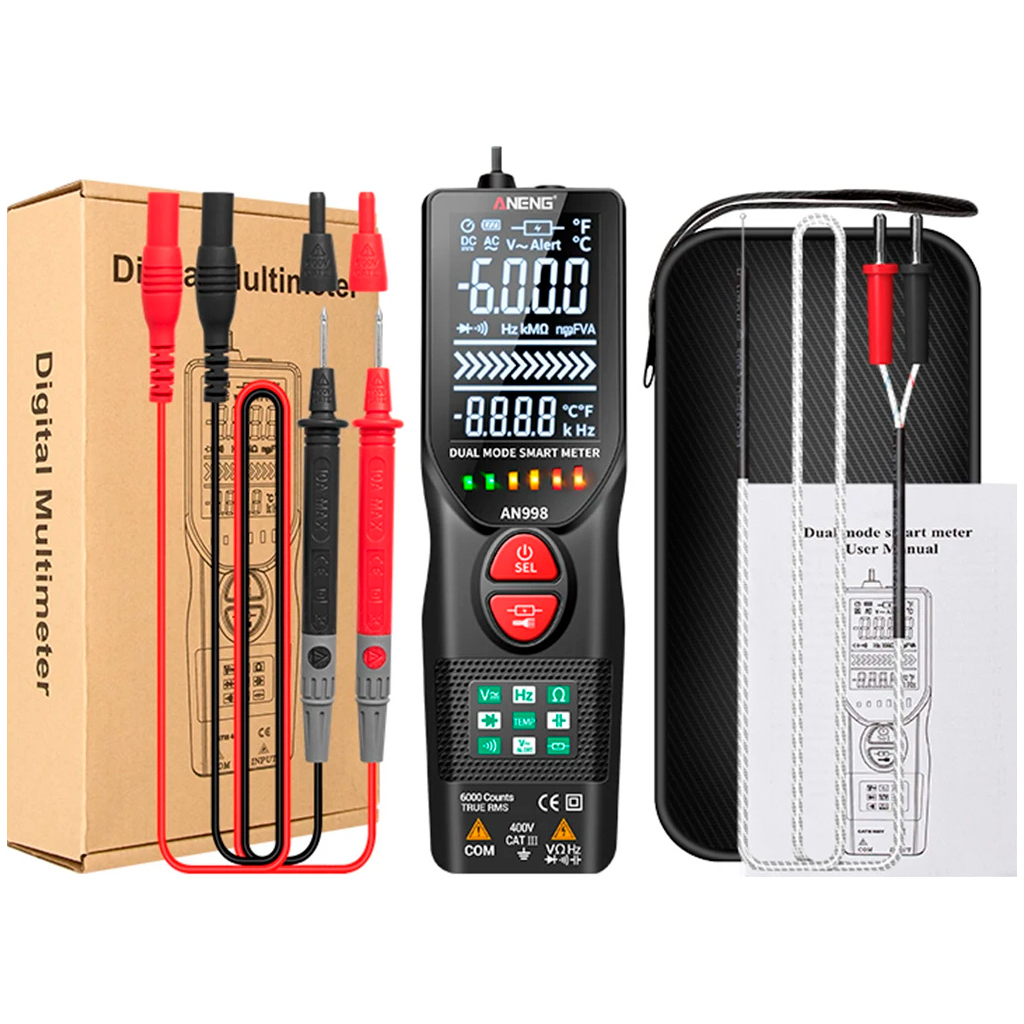 Цифровий мультиметр ANENG AN998, V, A, R, C, T, F (AN998) - зображення 4