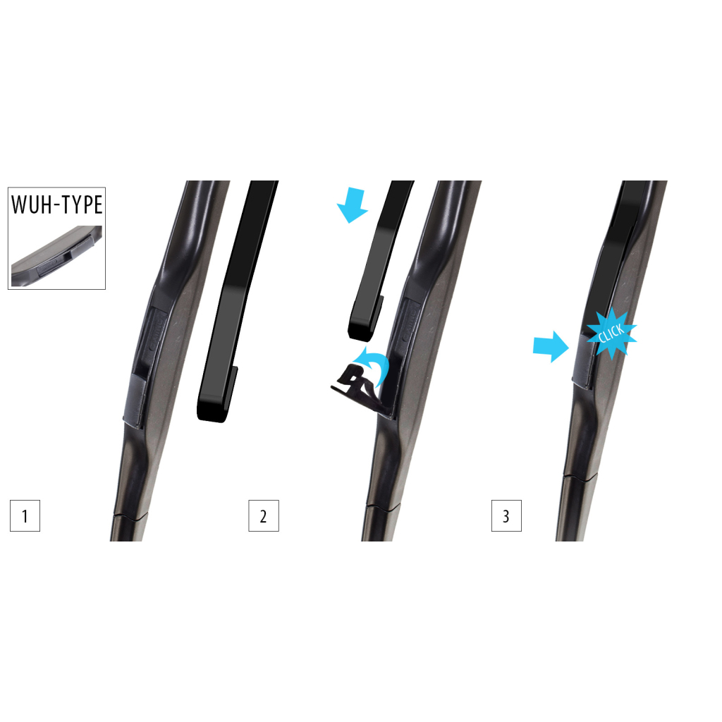 Щітка склоочисника OXIMO гібридна 650 мм / 26 (WUH650) - зображення 4