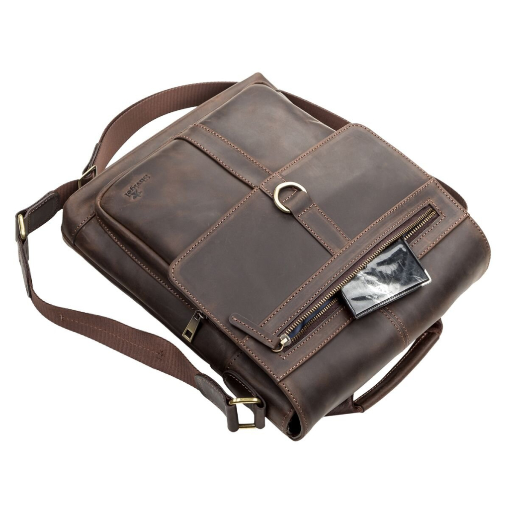 Сумка Shvigel Шкіряна Коричнева (11113) - зображення 7