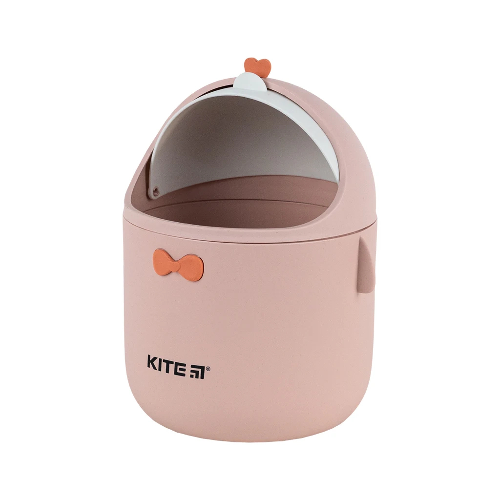 Кошик для паперів Kite Настільний контейнер для сміття, персиковий (K24-010-2) - зображення 3