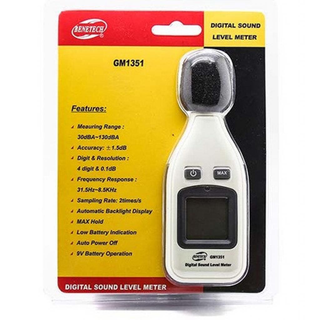 Вимірювач рівня шуму Benetech 30-130 дБ (GM1351) - зображення 8
