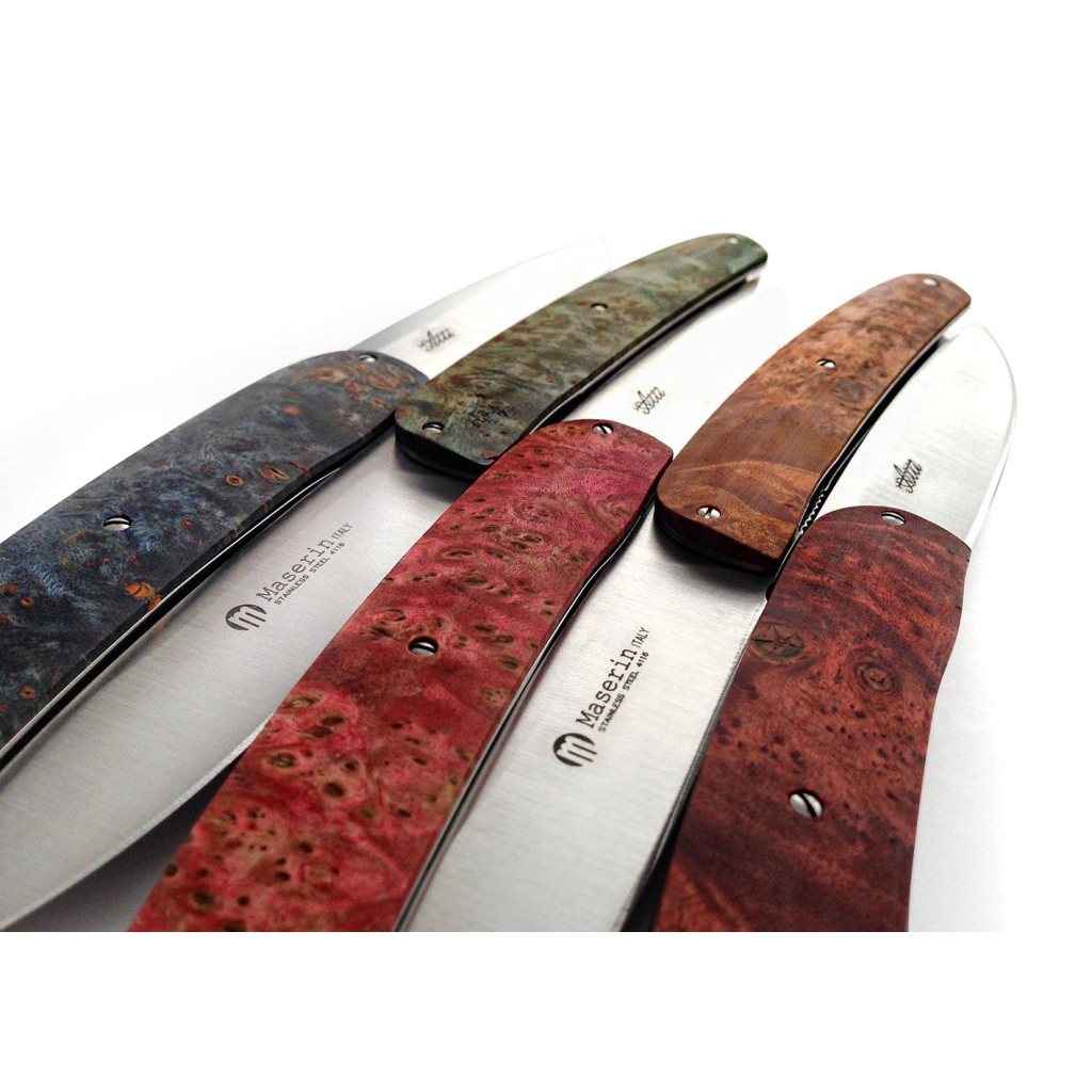 Ніж Maserin Gourmet, дамаск, fat carbon, зелений (380/DV) - зображення 5