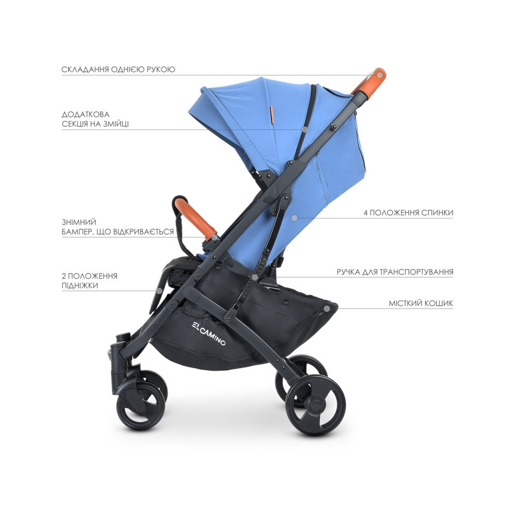 Коляска El Camino Yoga ll (M 3910 v.2 ultramarine) - зображення 3