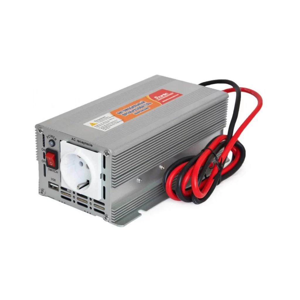 Автомобільний інвертор Porto 12V/220V 600W (HTM-600-12) - зображення 1