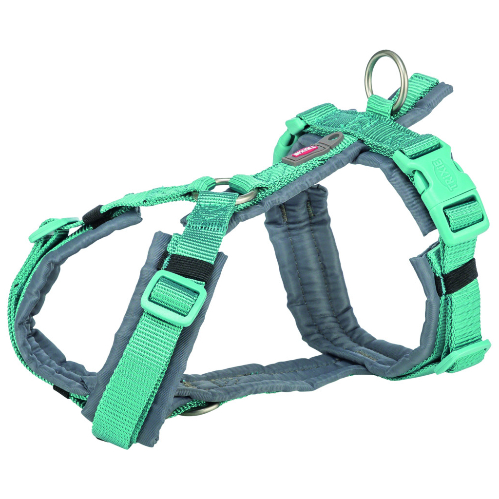 Шлея для собак Trixie Premium Трекінгова M 53-64 см 20 мм Аква-графіт (4053032679092) - зображення 1