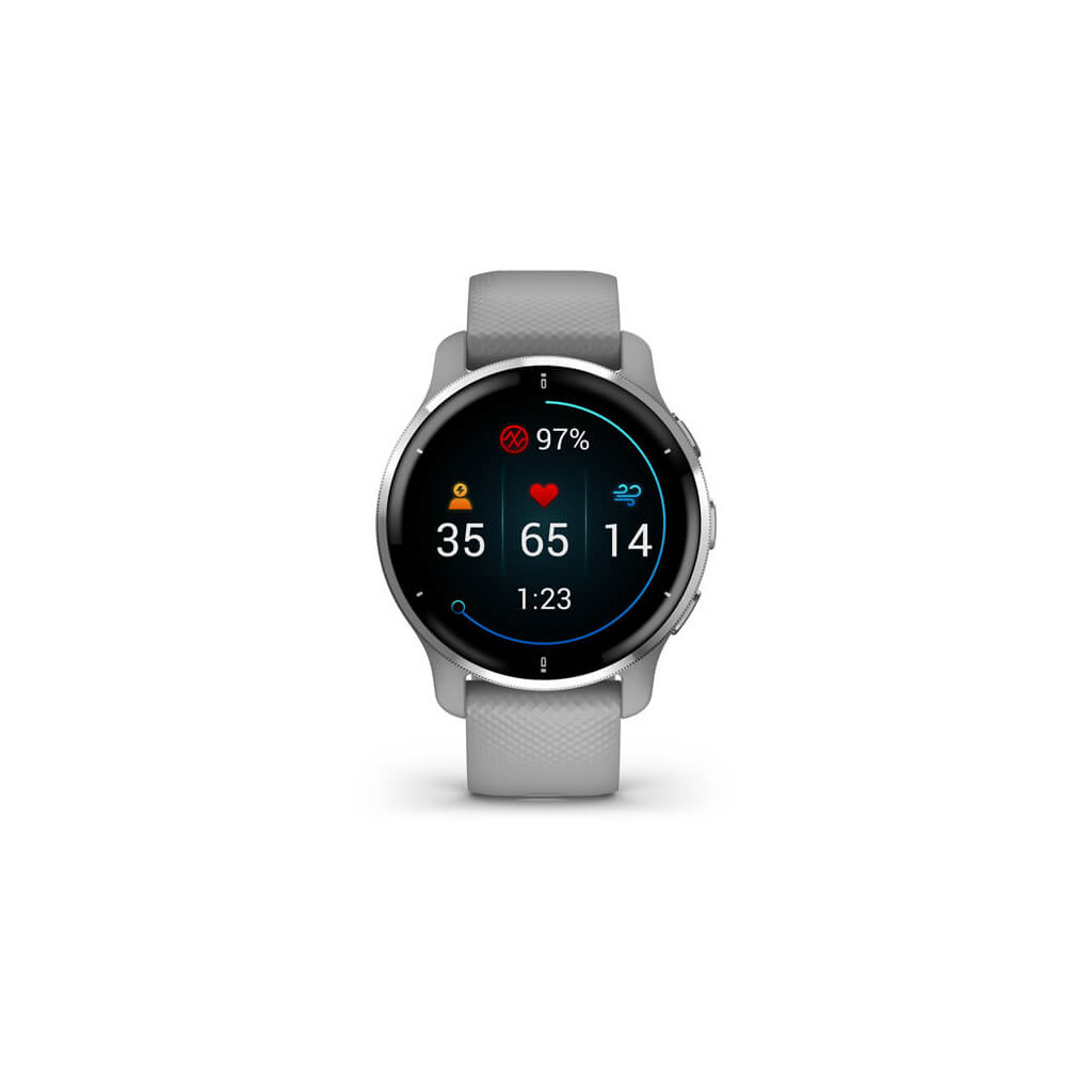 Смарт-годинник Garmin Venu 2 Plus, Powder Gray + Passivated, GPS (010-02496-10) - зображення 4