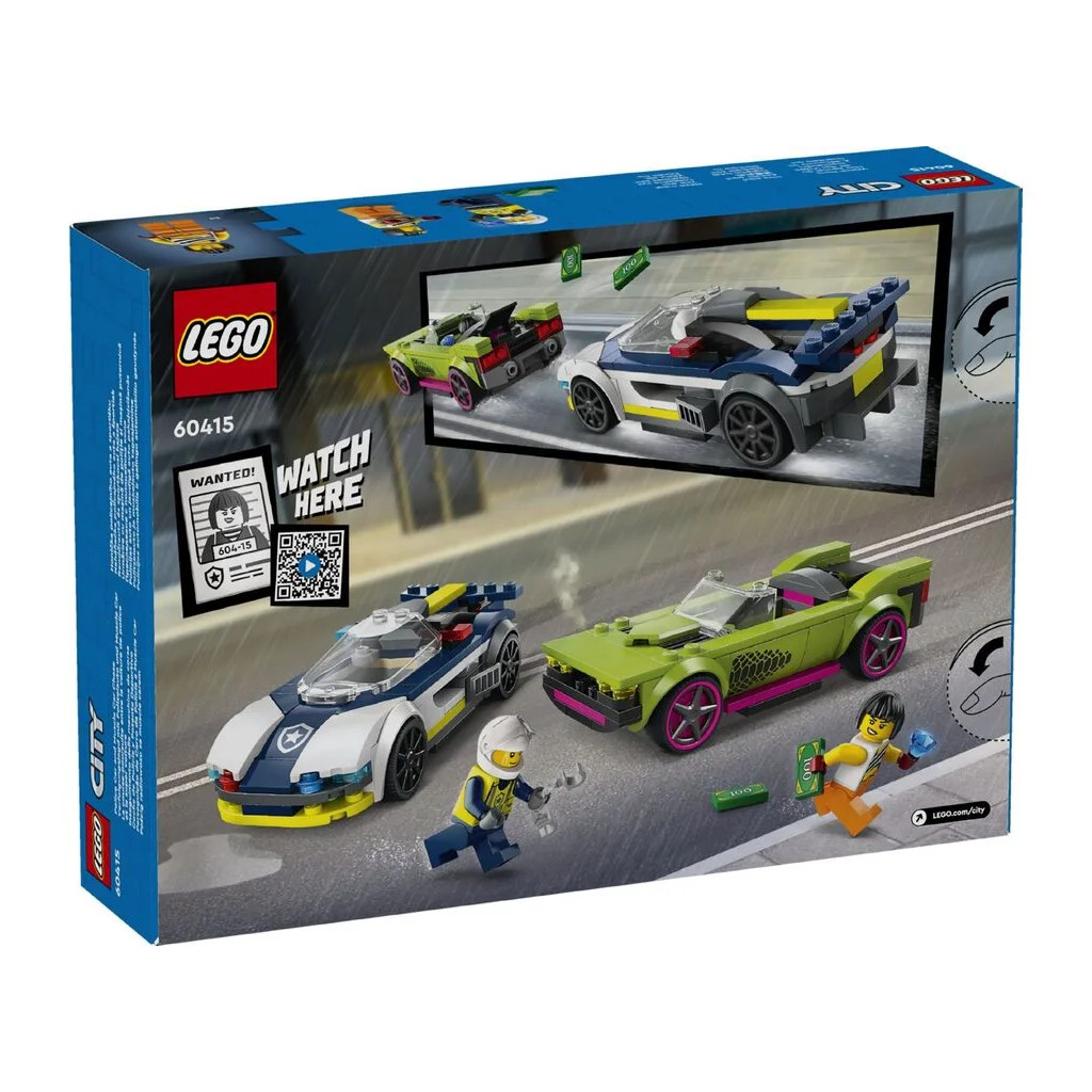 Конструктор LEGO City Переслідування маслкара на поліцейському автомобілі 213 деталей (60415) - зображення 8