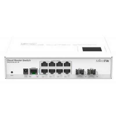 Комутатор мережевий Mikrotik CRS210-8G-2S+IN - зображення 1