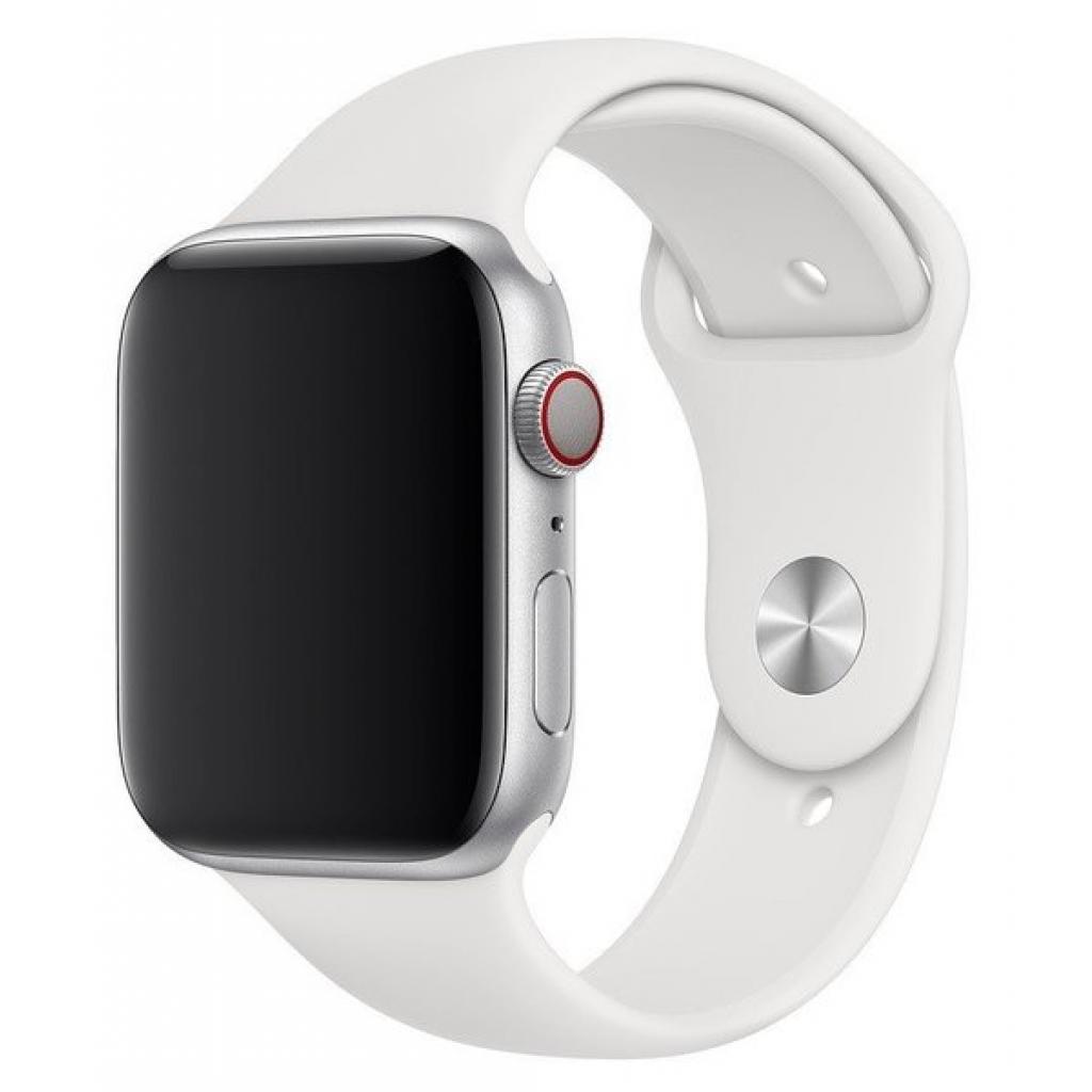 Ремінець до смарт-годинника Apple 44mm Sport Band White - S/M & M/L (MTPK2ZM/A) - зображення 3