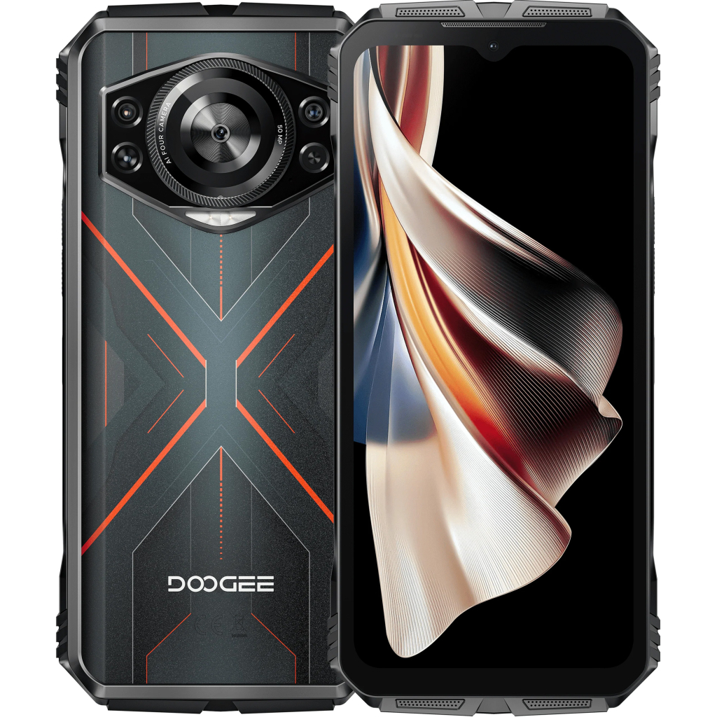 Мобільний телефон Doogee S cyber 8/256Gb Black Red (6923740212431) - зображення 1