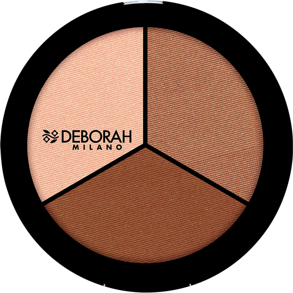 Пудра для обличчя Deborah Trio Contouring Pallette 01 - Light/Rose Skins (8009518285062) - зображення 1