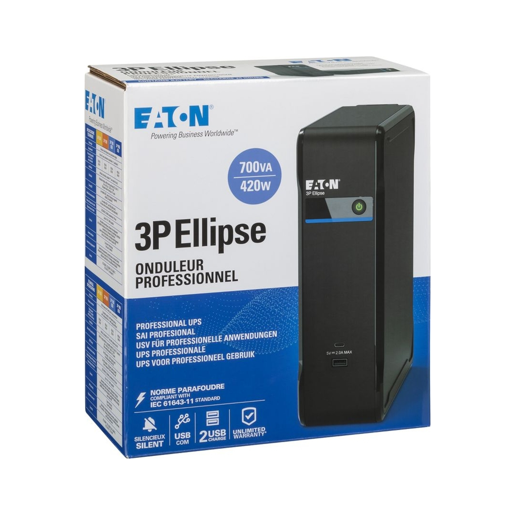 Пристрій безперебійного живлення Eaton 3P700UD - зображення 8