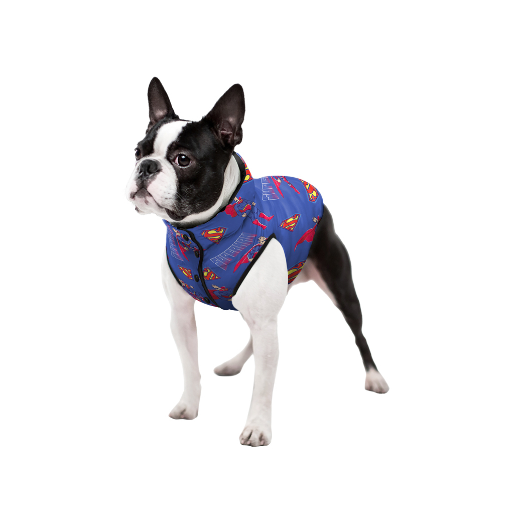 Курточка для тварин WAUDOG Clothes двостороння, "Сила Супермена" M47 (409-1079) - зображення 3