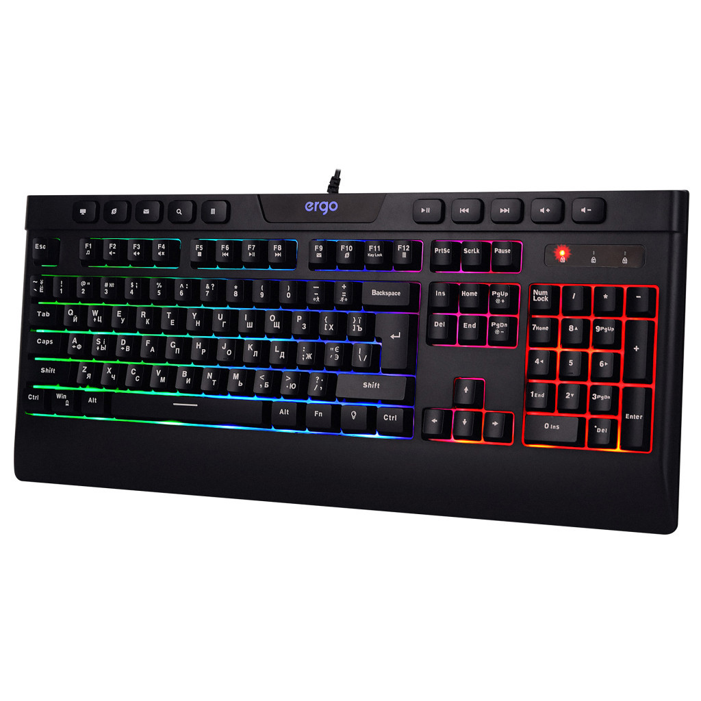 Клавіатура Ergo KB-510 USB Black - зображення 4