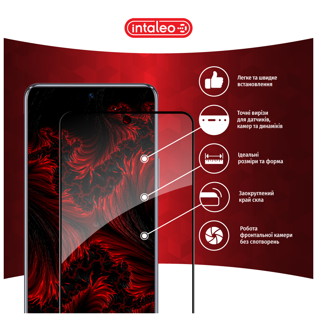 Скло захисне Intaleo Full Glue Huawei Nova 10 SE Black (1283126546495) - зображення 3