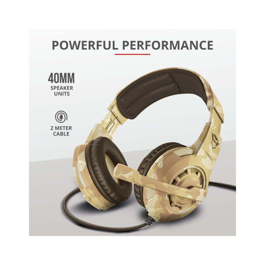 Навушники Trust GXT 310D Radius Gaming Headset Desert camo (22208) - зображення 9
