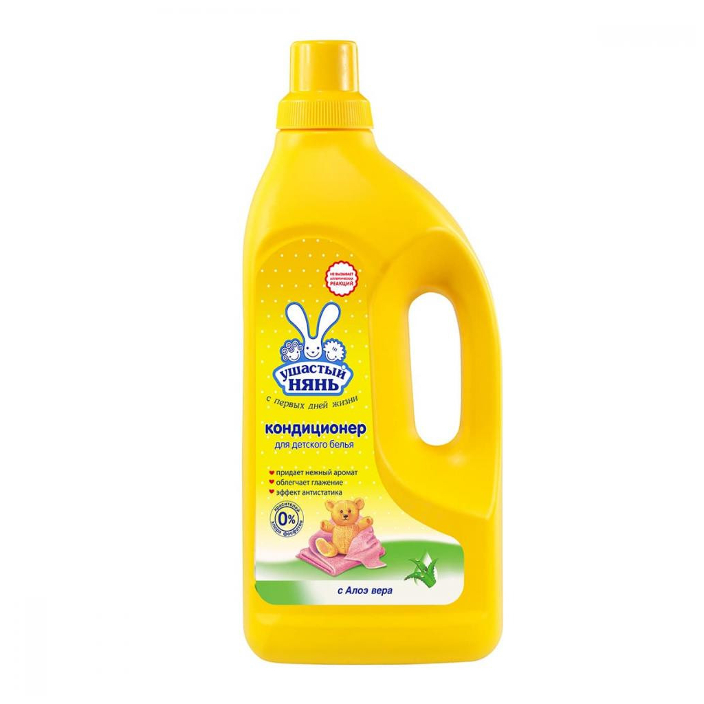 Кондиціонер для білизни Ушастый нянь для дитячої білизни 1.2 л (4820026412993) - изображение 1