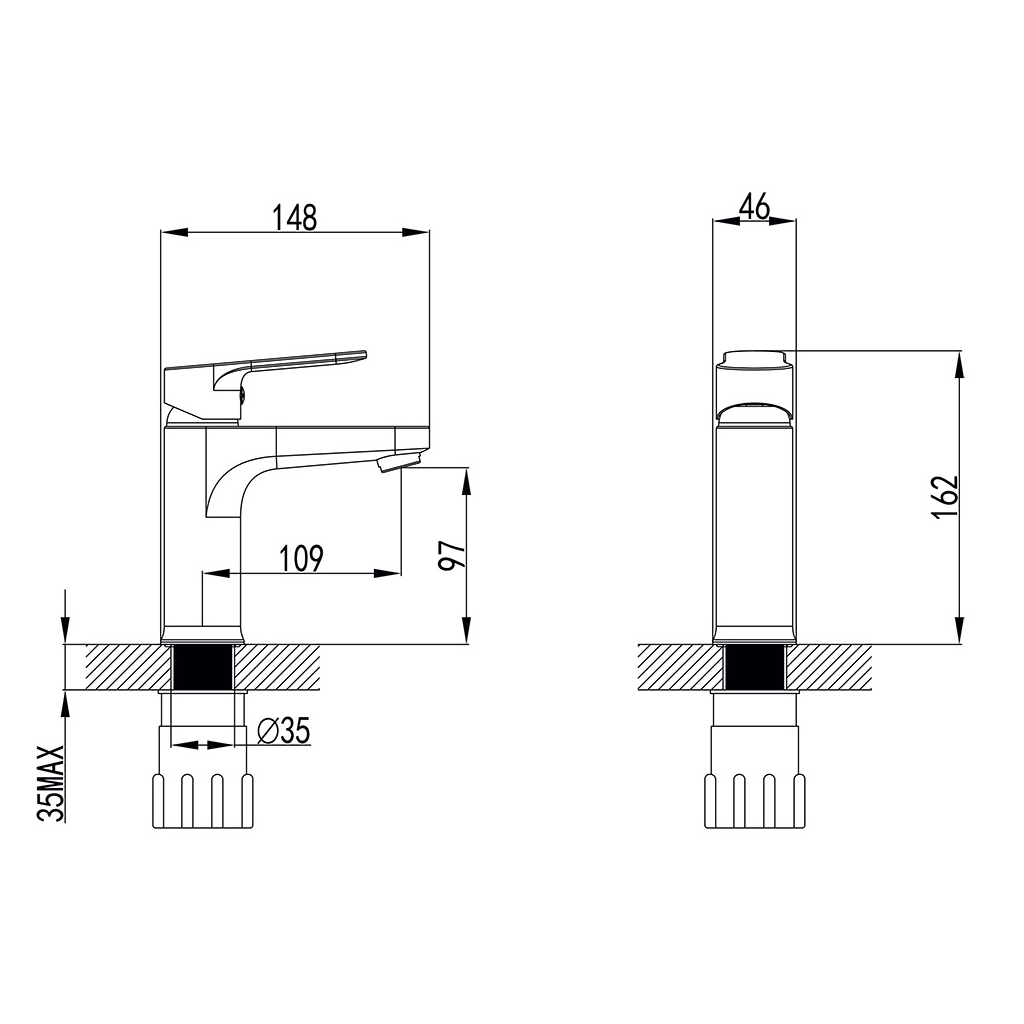 Змішувач Corso MARMORE DB-1A138C (9623000) (DB-1A138C) - изображение 5