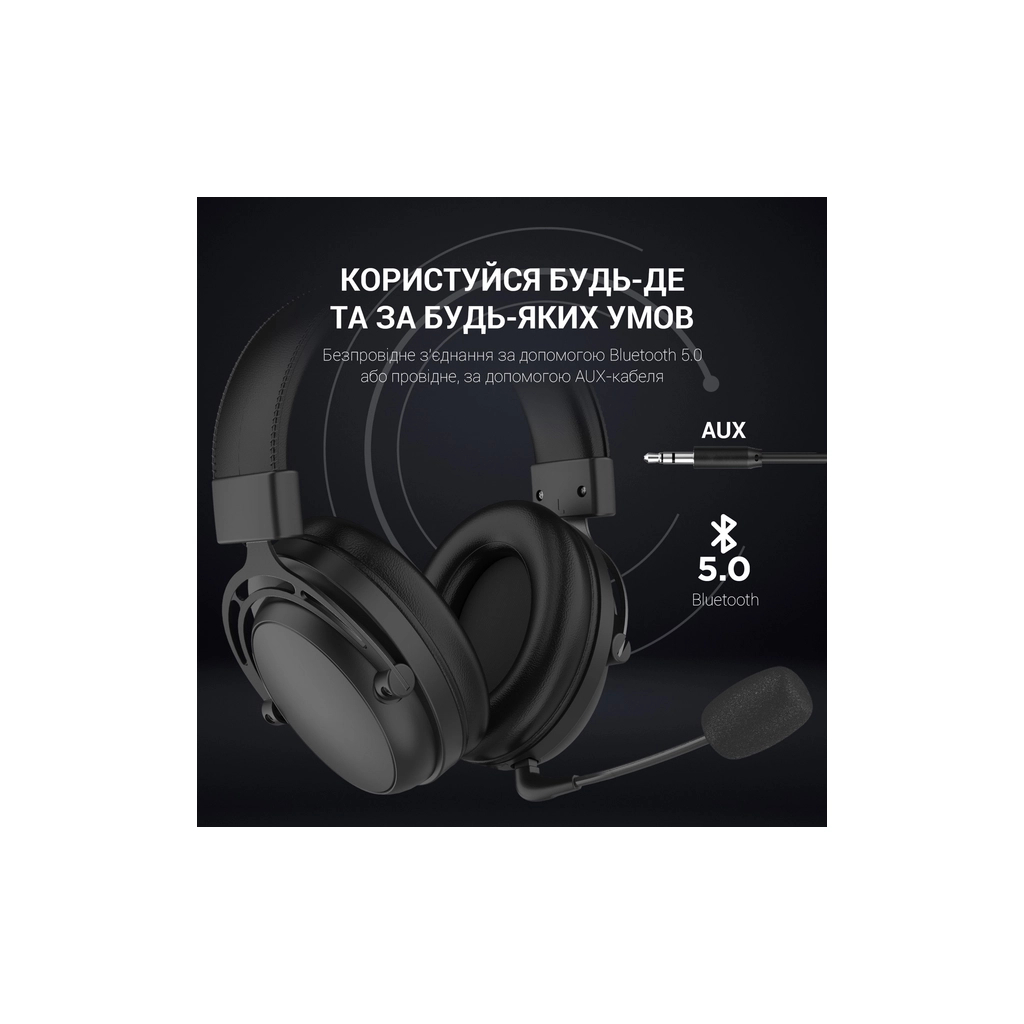 Навушники GamePro HS1260BT Black (HS1260BT) - зображення 9
