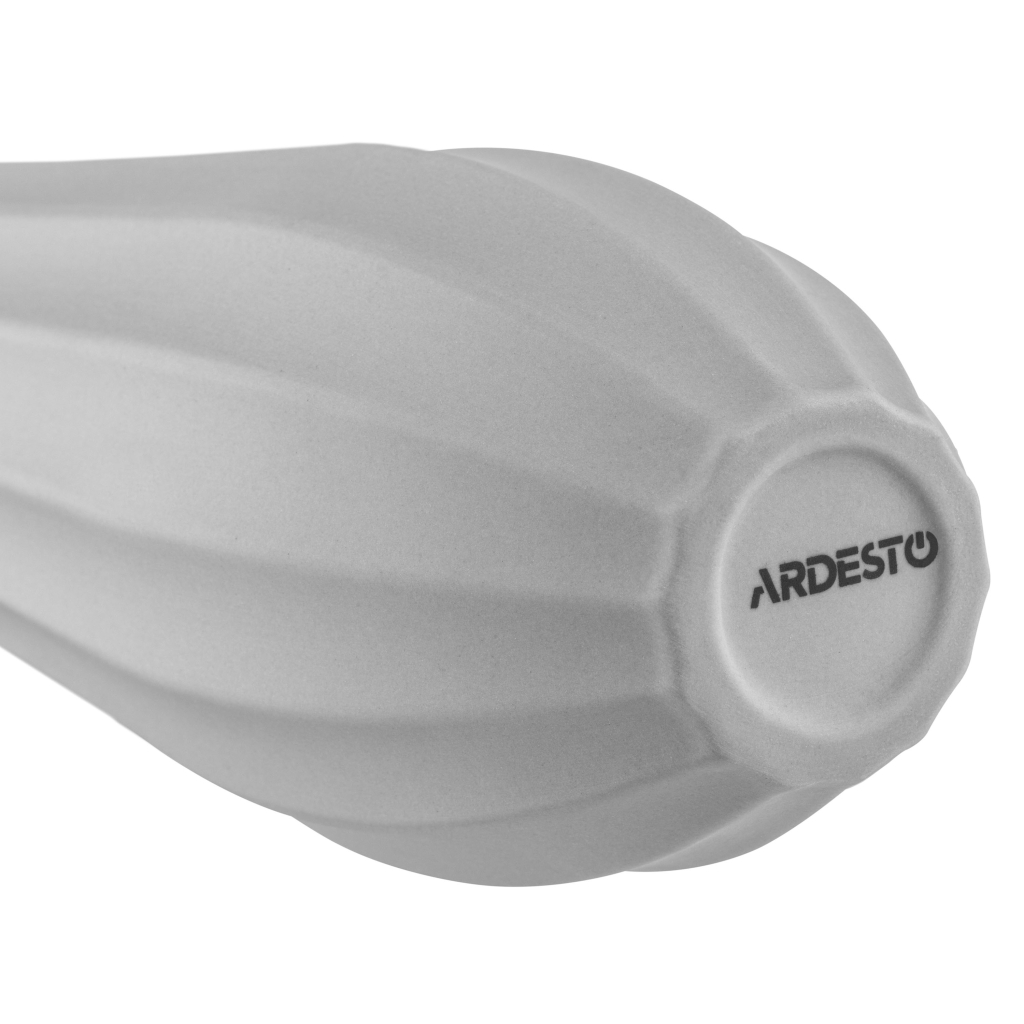 Ваза Ardesto Molize, 8.5х27.5см, порцеляна, сірий (AR3810G) - зображення 5