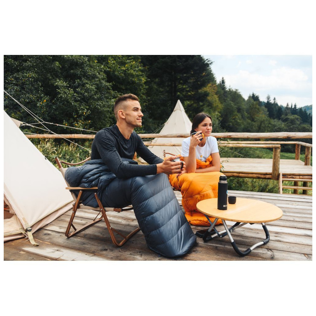 Спальний мішок Turbat Nox пуховий 250 grey/cheddar orange 195 см (012.005.0395) - зображення 7