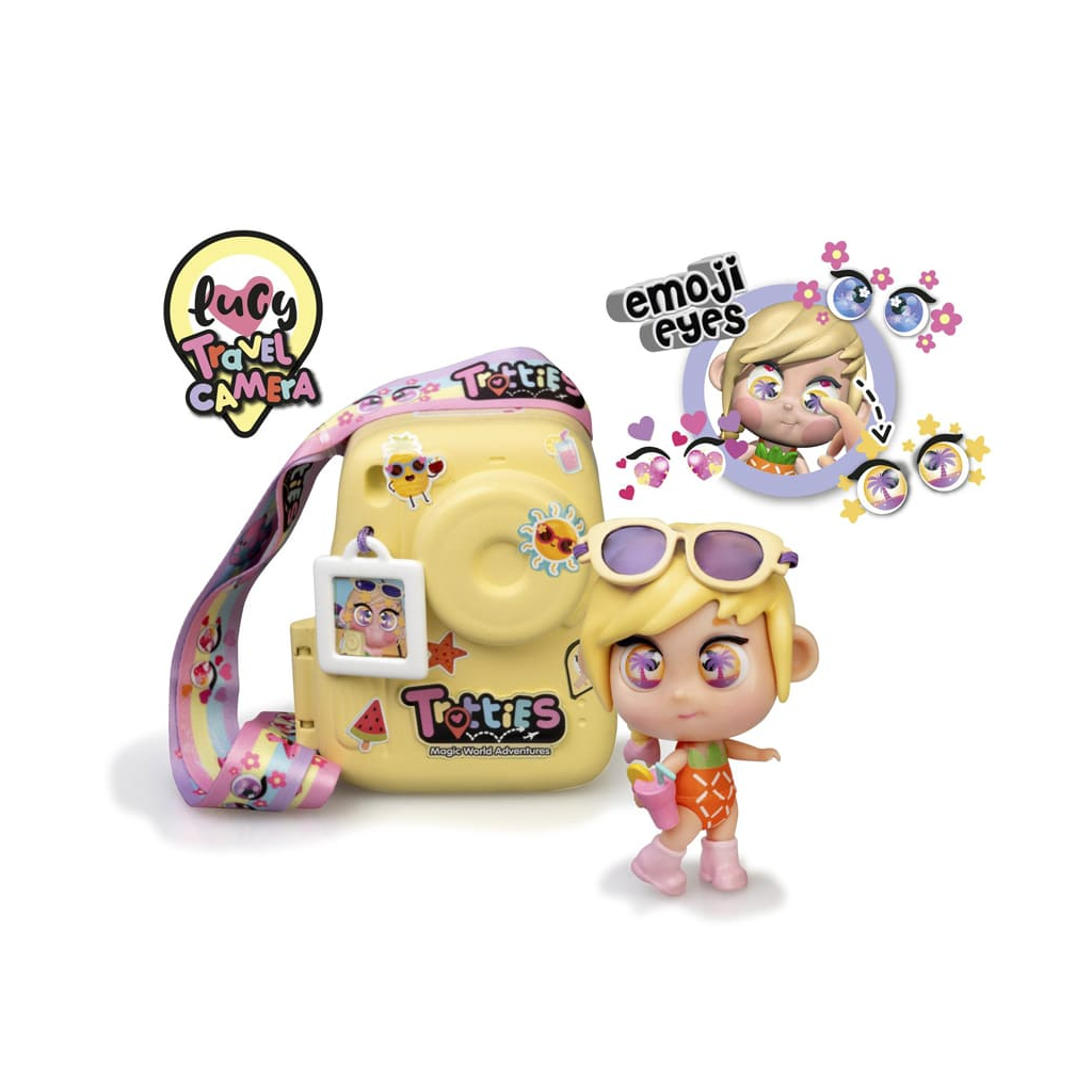 Лялька Trotties Міні-лялька Люсі з фотоапаратом, жовта (TFT21000B) - зображення 2