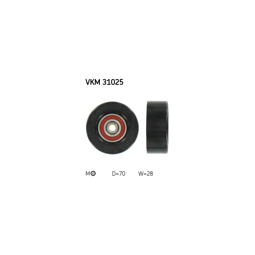 Ролик натягувача ременя SKF VKM 31025 - зображення 1