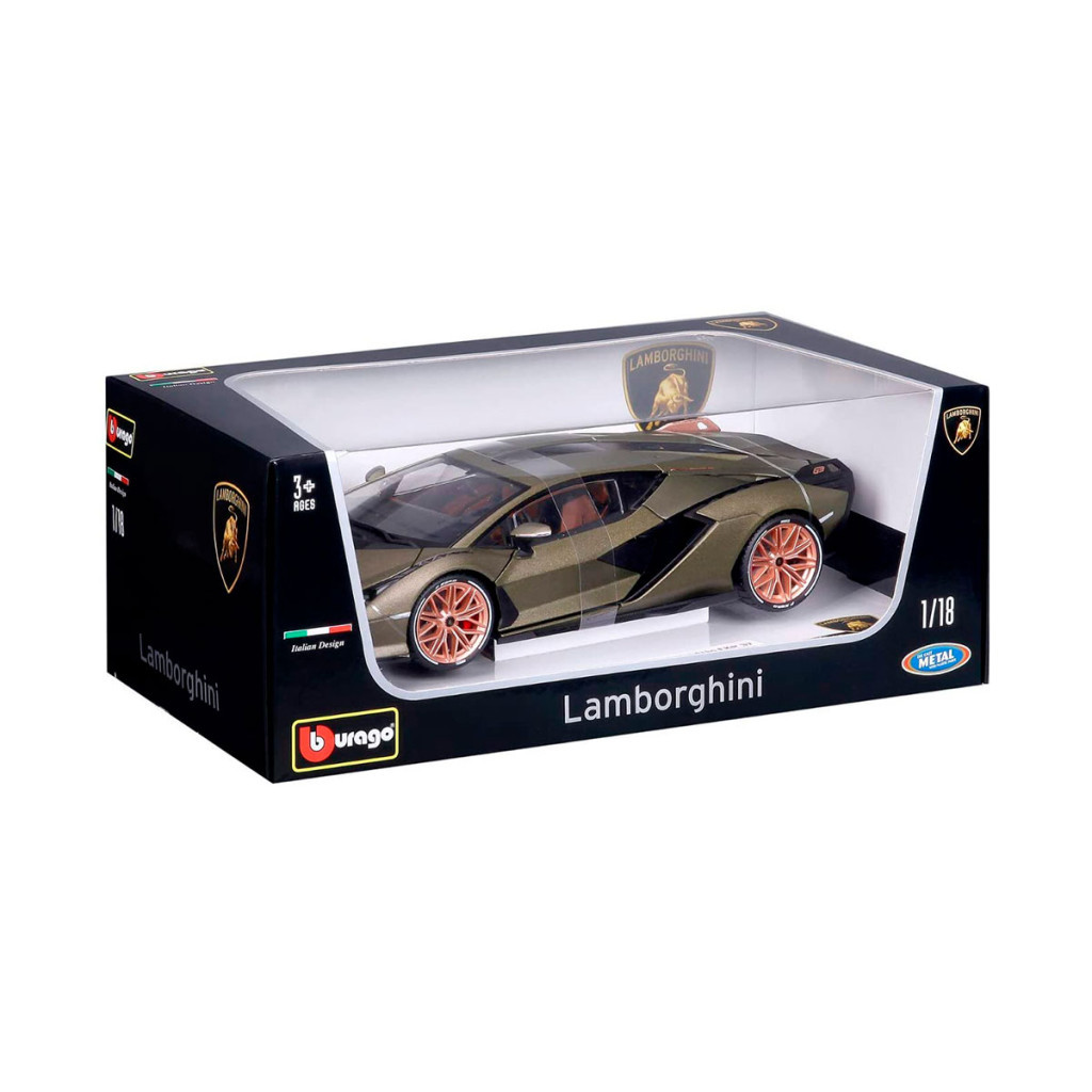 Машина Bburago Lamborghini Sian FKP 37 118 Зелена (18-11046G) - зображення 5