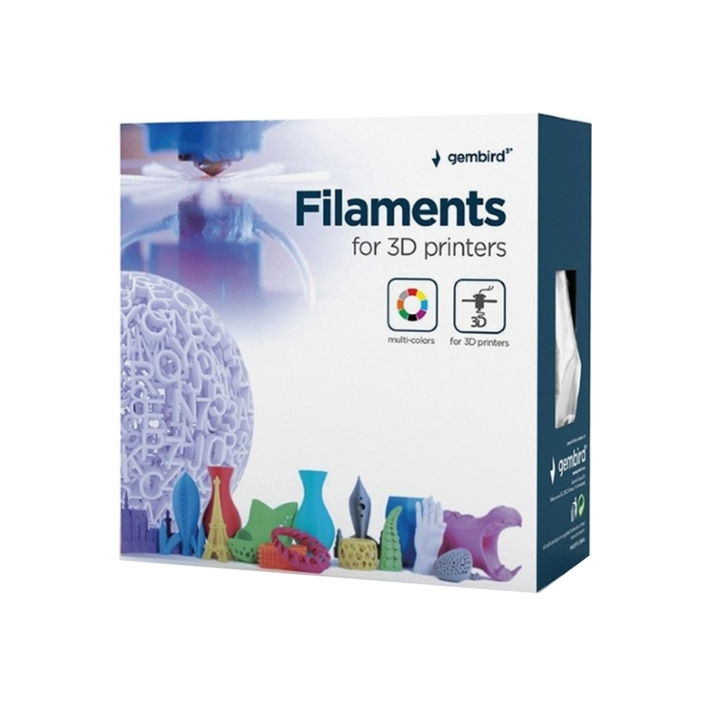Пластик для 3D-принтера Gembird PLA Flexible, 1.75 мм, White (3DP-PLA-FL-01-W) - зображення 4