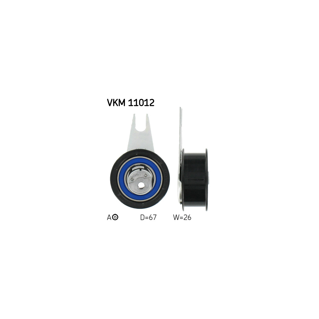Ролик натягувача ременя SKF VKM 11012 - зображення 1