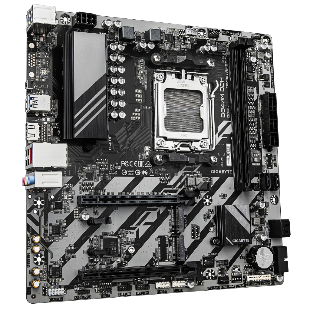 Материнська плата GIGABYTE B840M D2H - зображення 2