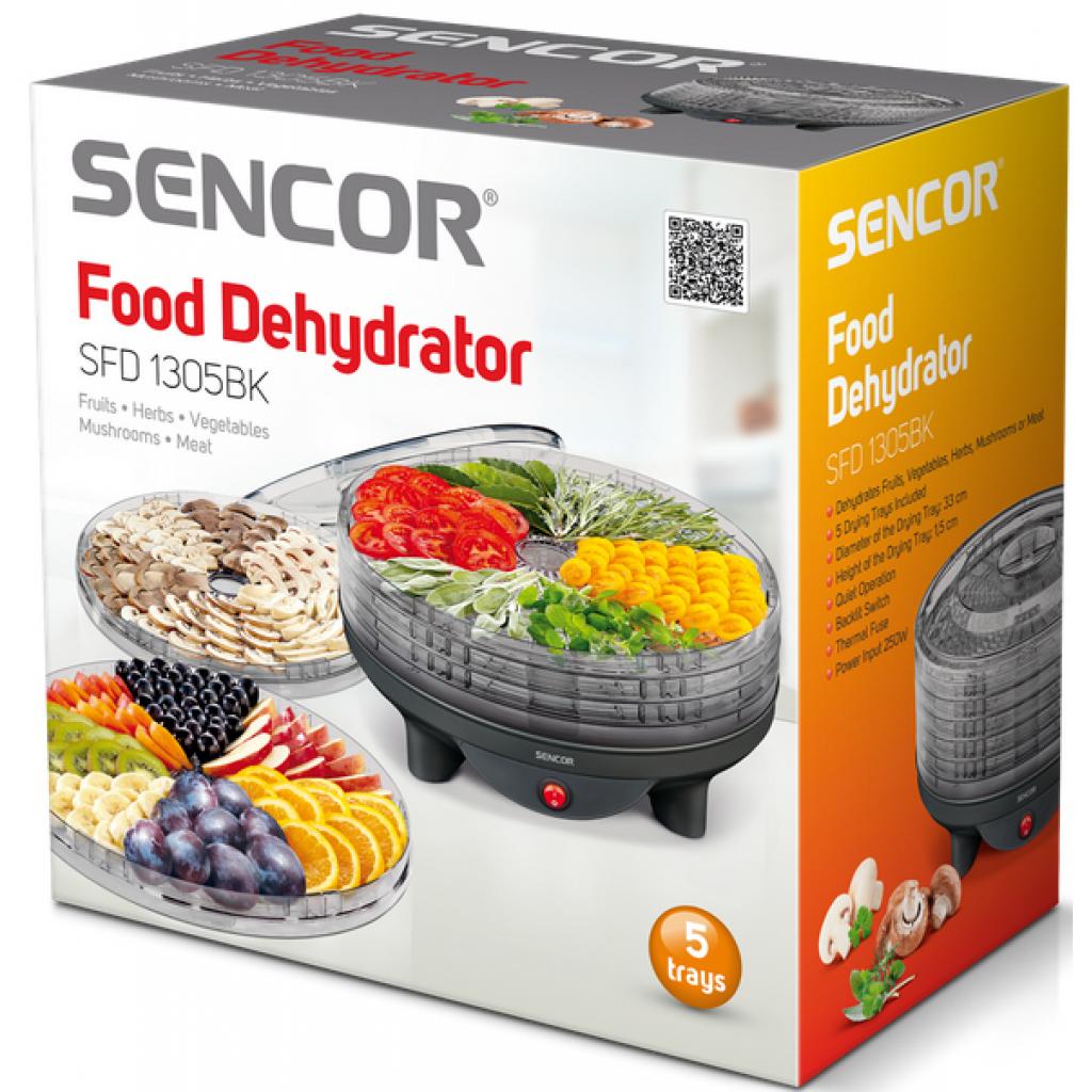 Сушка для овочів та фруктів Sencor SFD 1305 BK (SFD1305BK) - зображення 3