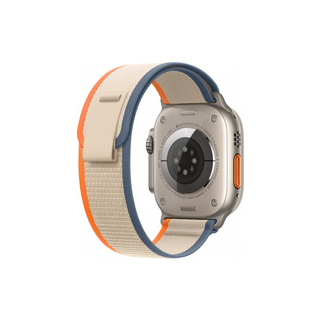 Смарт-годинник Apple Watch Ultra 2 GPS + Cellular, 49mm Titanium Case with Orange/Beige Trail Loop - S/M (MRF13UL/A) - зображення 3