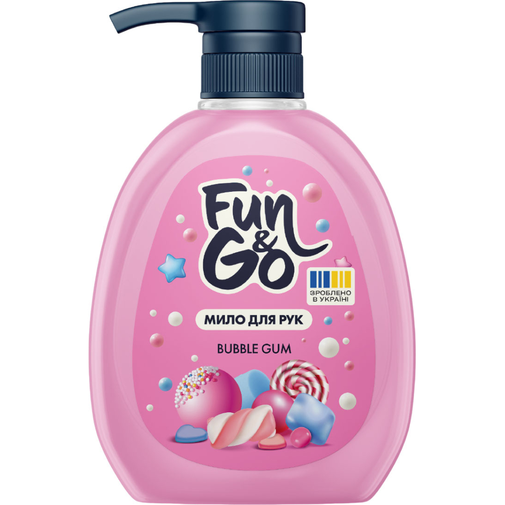 Рідке мило Fun&Go Bubble Gum 300 мл (4820204701765) - зображення 1