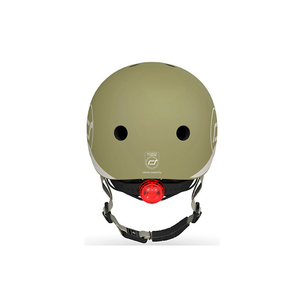Шолом Scoot&Ride оливковий з ліхтариком 45-51см (SR-181206-OLIVE) - изображение 2