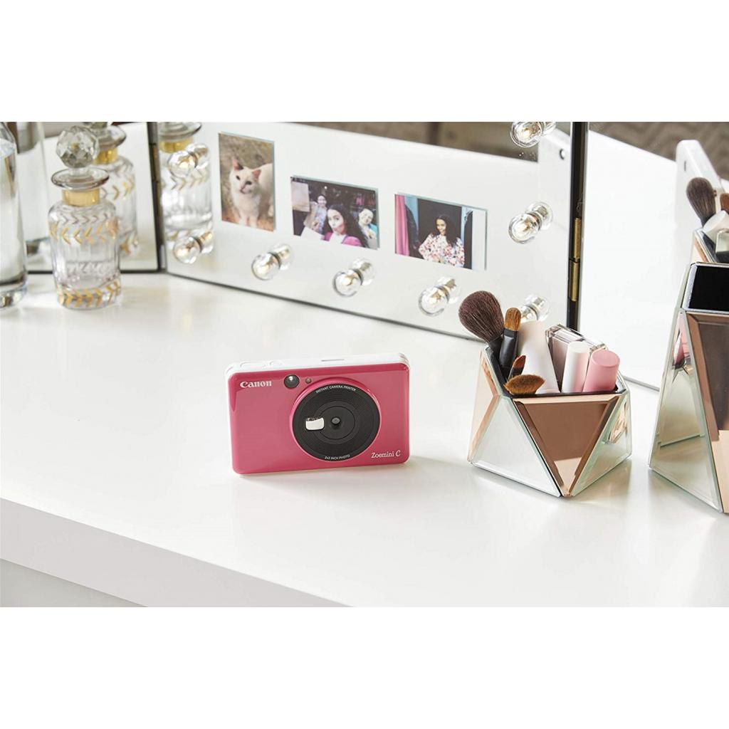 Камера миттєвого друку Canon ZOEMINI C CV123 Bubble Gum Pink + 30 Zink PhotoPaper (3884C035) - зображення 7