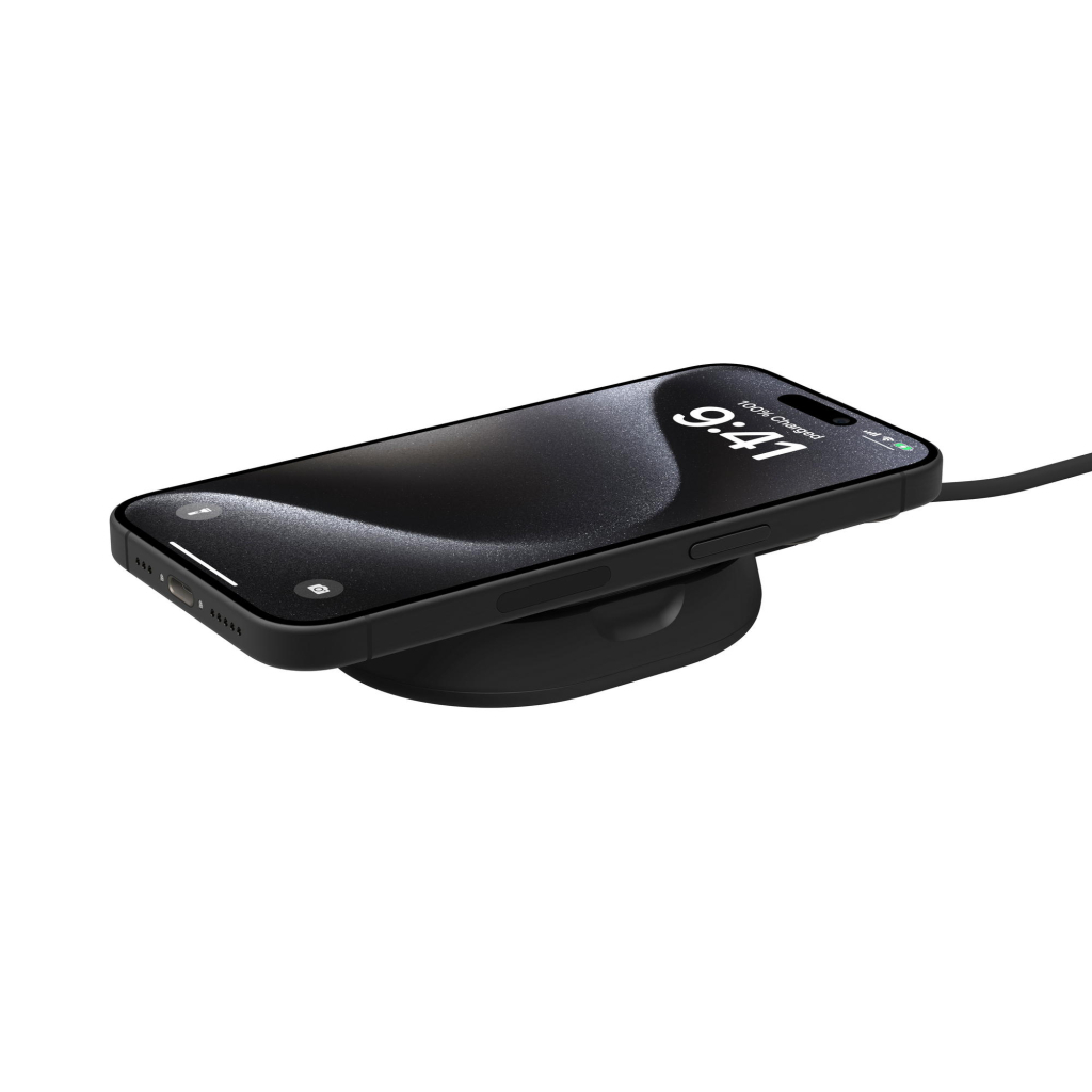 Зарядний пристрій Belkin 15W Magnetic Stand Qi2 black (WIA008BTBK) - изображение 8