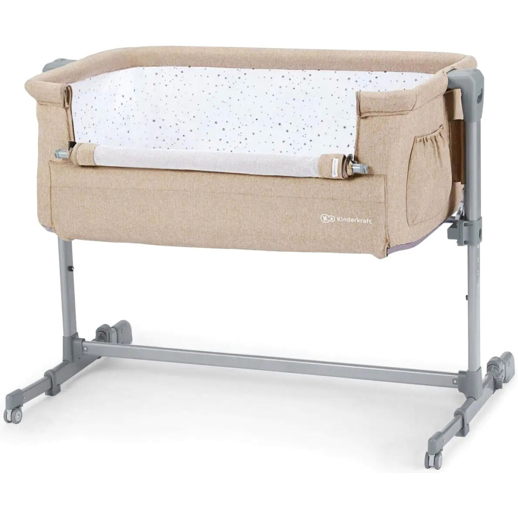 Ліжечко Kinderkraft Приставне ліжечко-люлька Neste Up 2 Beige (5902533924530) - изображение 2