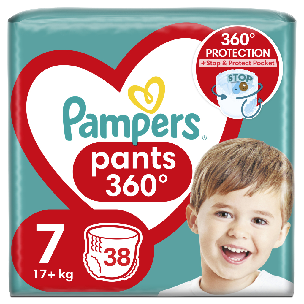 Підгузки Pampers трусики Pants Giant Plus Розмір 7 (17+ кг) 38 шт. (8006540069387) - зображення 1