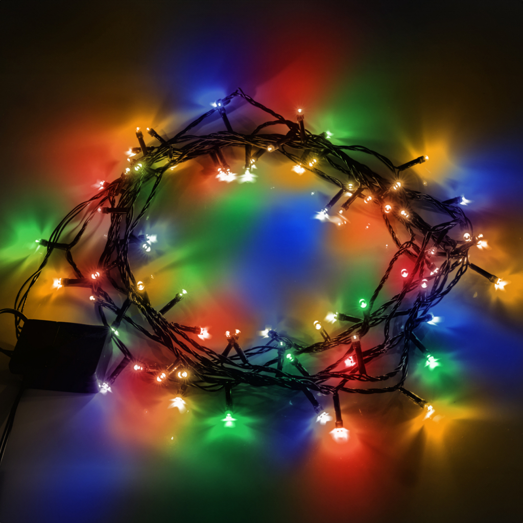 Гірлянда YES! Fun Нитка 70 LED Різнокольорова 4.9 м 8 режимів Мерехтіння (974844) - зображення 3