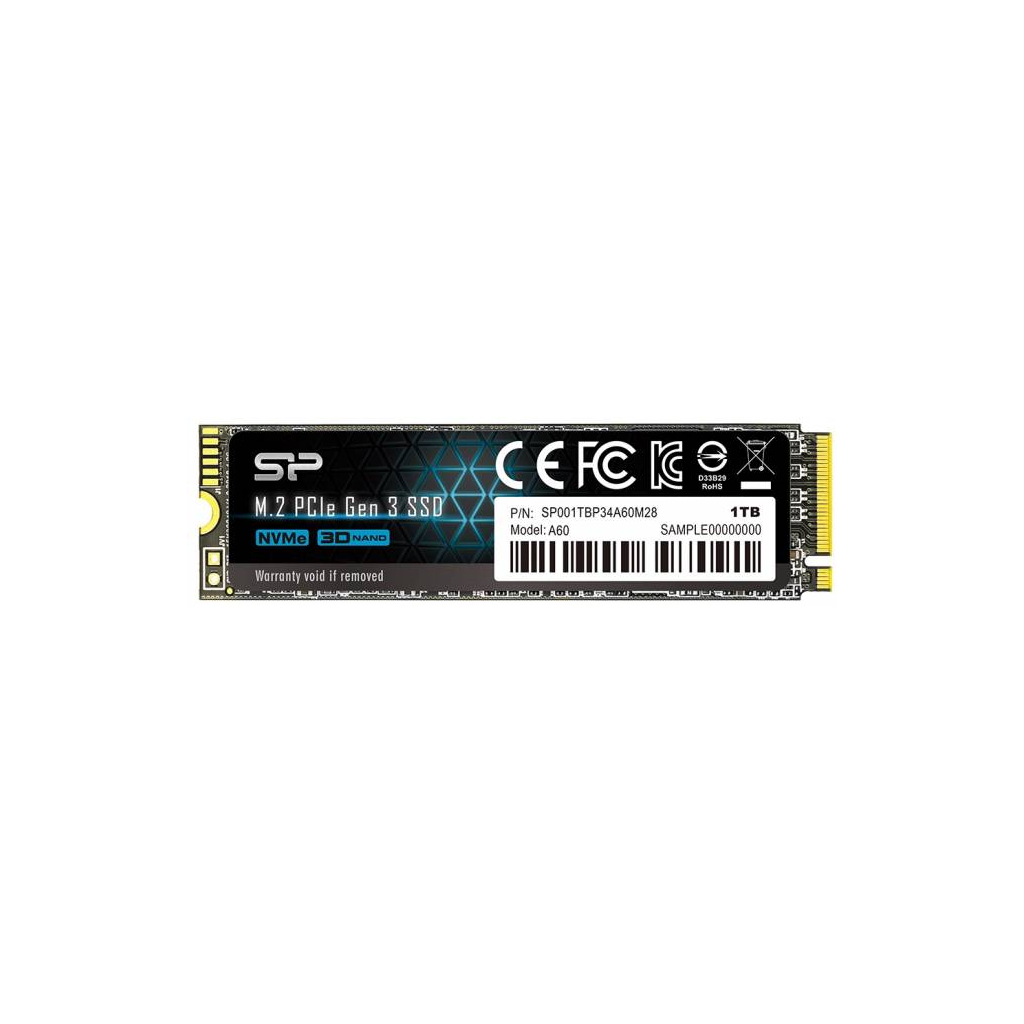 Накопичувач SSD M.2 2280 1TB Silicon Power (SP001TBP34A60M28) - зображення 1