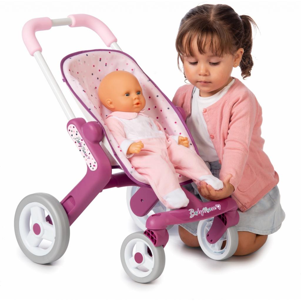 Коляска для ляльок Smoby Baby Nurse Прованс Прогулянка з поворотними колесами (251203) - зображення 3